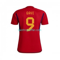 Spanien Gavi 9 Män Hemma Fotbollströja VM 2022 Kortärmad Spanien Gavi 9 Män Hemma Fotbollströja VM 2022 Kortärmad