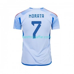 Spanien MORATA 7 Män Borta Fotbollströja VM 2022 Kortärmad