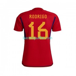Spanien RODRIGO 16 Män Hemma Fotbollströja VM 2022 Kortärmad