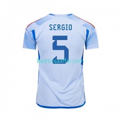 Spanien SERGIO BUSQUETS 5 Män Borta Fotbollströja VM 2022 Kortärmad