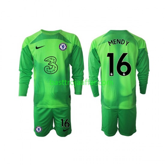 Chelsea Edouard Mendy 16 Målvakt Barn Tredje Fotbollströja 2022-2023 Långärmad