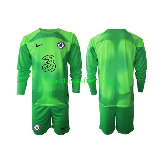 Chelsea Målvakt Barn Tredje Fotbollströja 2022-2023 Långärmad