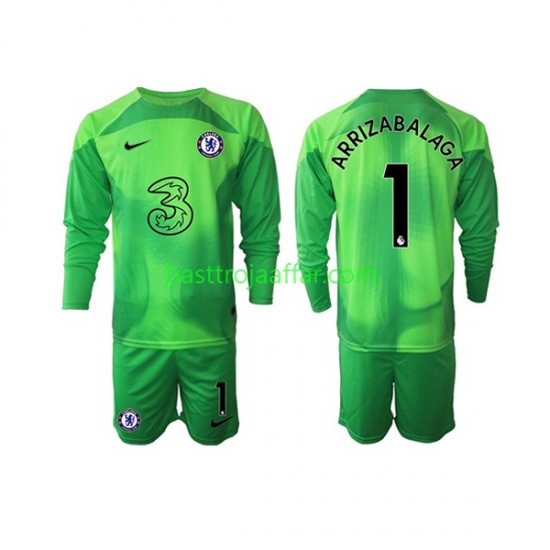 Chelsea Kepa Arrizabalaga 1 Målvakt Barn Tredje Fotbollströja 2022-2023 Långärmad