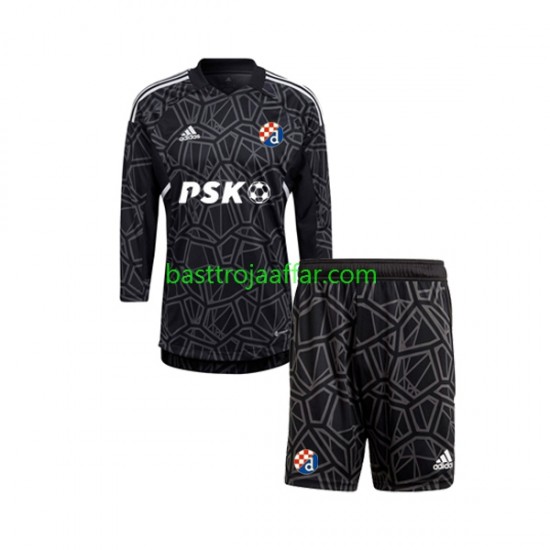 Dinamo Zagreb Målvakt Barn Hemma Fotbollströja 2022-2023 Långärmad