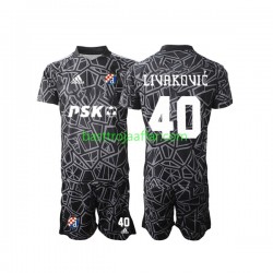 Dinamo Zagreb Livakovic 40 Målvakt Barn Hemma Fotbollströja 2022-2023 Kortärmad