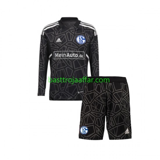 FC Schalke 04 Målvakt Barn Hemma Fotbollströja 2022-2023 Långärmad