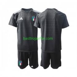 Italien Målvakt Barn Borta Fotbollströja 2023 Kortärmad