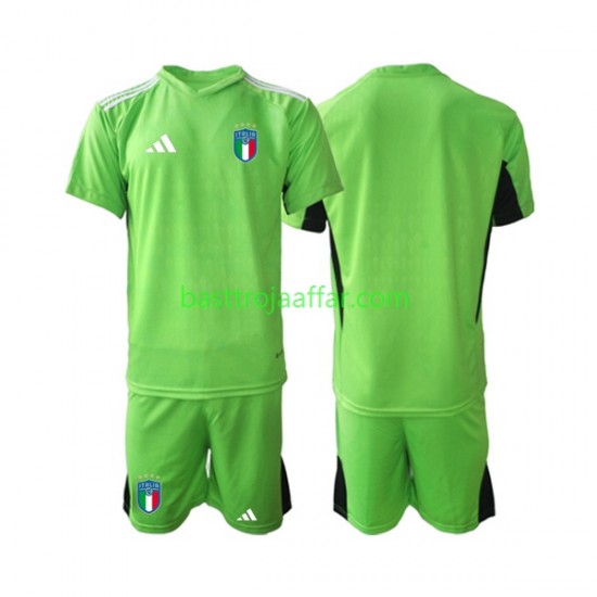 Italien Målvakt Barn Hemma Fotbollströja 2023 Kortärmad