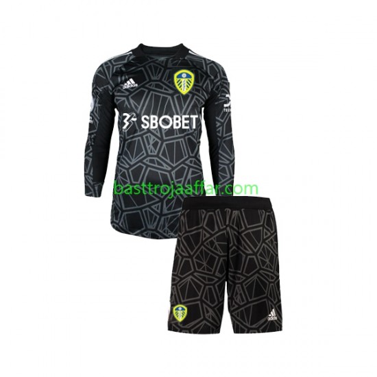 Leeds United Målvakt Barn Hemma Fotbollströja 2022-2023 Långärmad