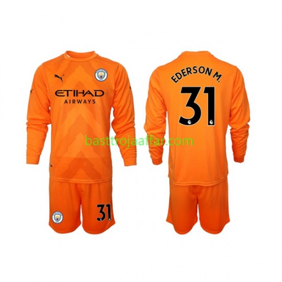 Manchester City Ederson M 31 Målvakt Barn Tredje Fotbollströja 2022-2023 Långärmad