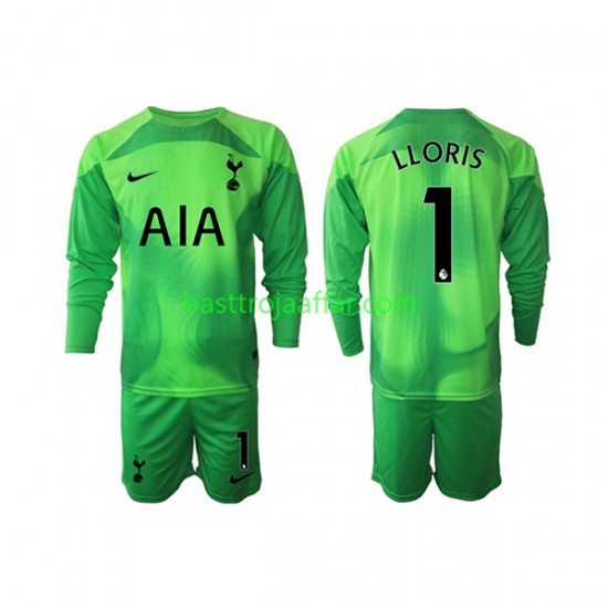 Tottenham Hotspur Hugo Lloris 1 Målvakt Barn Borta Fotbollströja 2022-2023 Långärmad