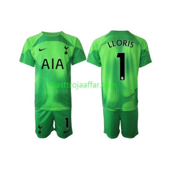 Tottenham Hotspur Hugo Lloris 1 Målvakt Barn Borta Fotbollströja 2022-2023 Kortärmad