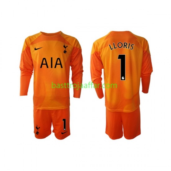Tottenham Hotspur Hugo Lloris 1 Målvakt Barn Tredje Fotbollströja 2022-2023 Långärmad