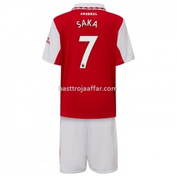 Arsenal Saka 7 Barn Hemma Fotbollströja 2022/23 Kortärmad