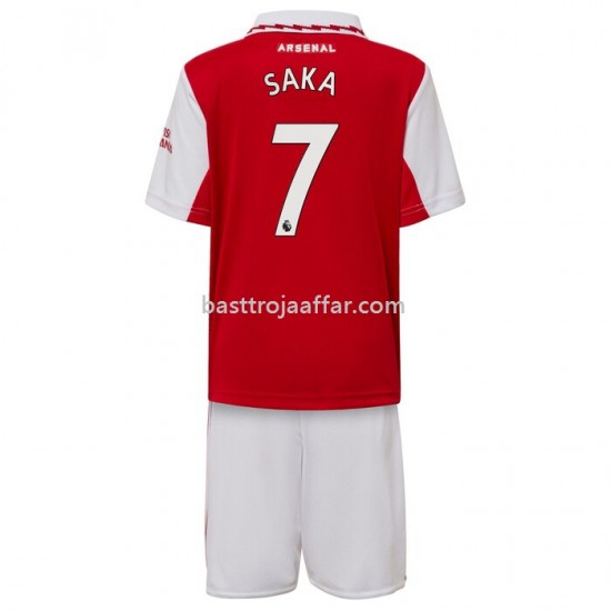 Arsenal Saka 7 Barn Hemma Fotbollströja 2022/23 Kortärmad