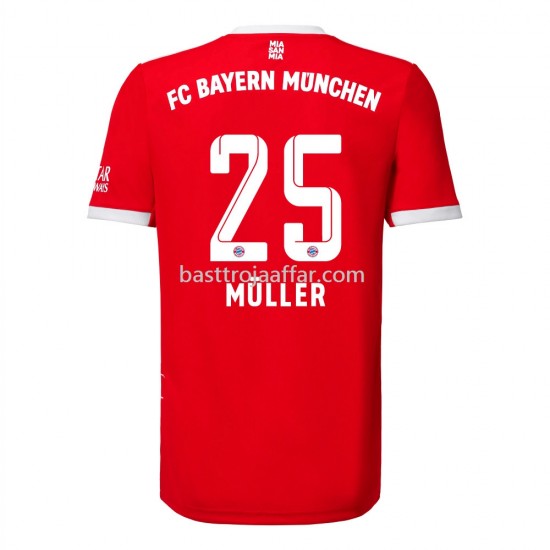 Bayern München Muller 25 Hemma Fotbollströja 2022/23 Kortärmad