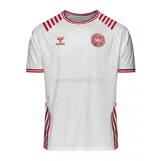 Danmark Borta Fotbollströja VM 2022 Kortärmad
