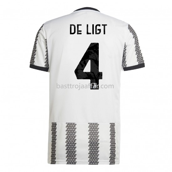 Juventus De Ligt 4 Hemma Fotbollströja 2022/23 Kortärmad