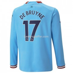 Manchester City De Bruyne 17 Hemma Fotbollströja 2022/23 Långärmad