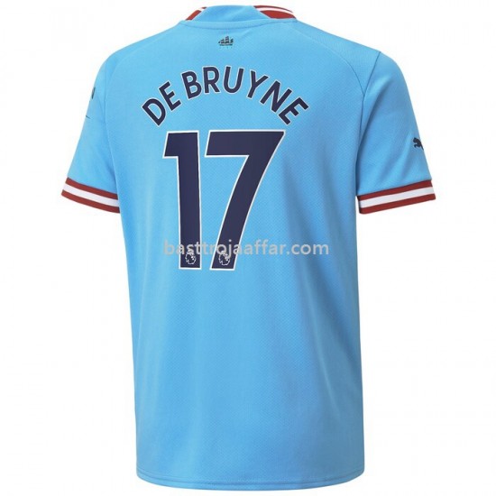 Manchester City De Bruyne 17 Hemma Fotbollströja 2022/23 Kortärmad