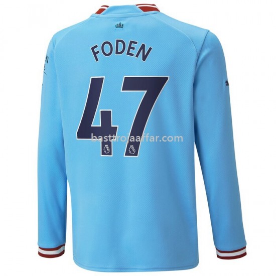 Manchester City Foden 47 Hemma Fotbollströja 2022/23 Långärmad