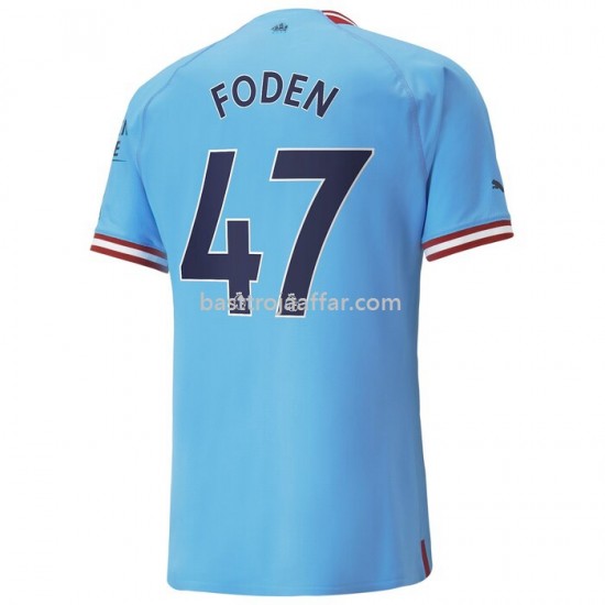 Manchester City Foden 47 Hemma Fotbollströja 2022/23 Kortärmad