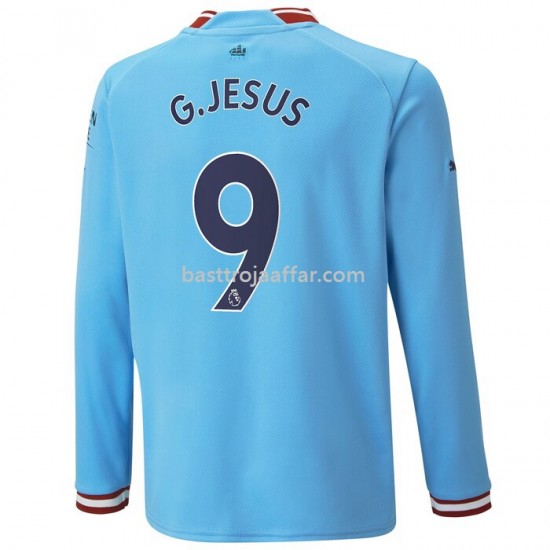 Manchester City G.Jesus 9 Hemma Fotbollströja 2022/23 Långärmad