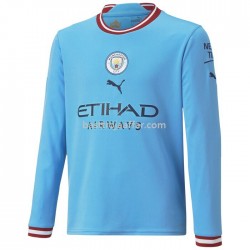 Manchester City Hemma Fotbollströja 2022/23 Långärmad