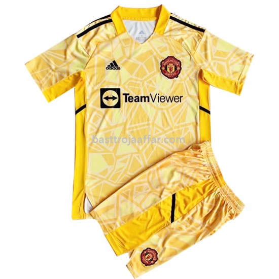 Manchester United Målvakt Barn Hemma Fotbollströja 2022/23 Kortärmad