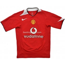 Manchester United Hemma Fotbollströja 2004-2006 Kortärmad Manchester United Hemma Fotbollströja 2004-2006 Kortärmad
