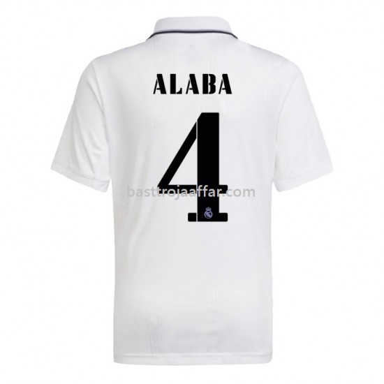 Real Madrid Alaba 4 Hemma Fotbollströja 2022/23 Kortärmad