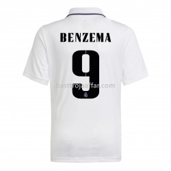 Real Madrid Benzema 9 Hemma Fotbollströja 2022/23 Kortärmad Real Madrid Benzema 9 Hemma Fotbollströja 2022/23 Kortärmad