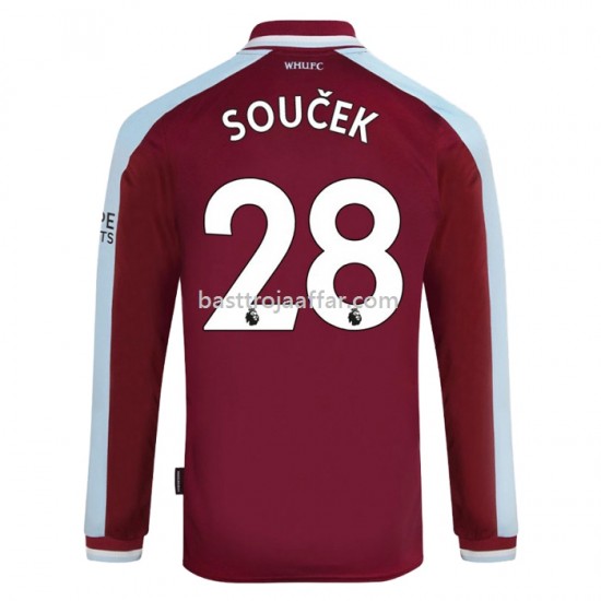 West Ham United Tomas Hemma Fotbollströja 2021-2022 Långärmad