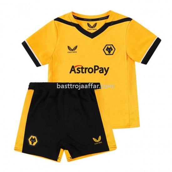 Wolverhampton Wanderers Barn Hemma Fotbollströja 2022/23 Kortärmad