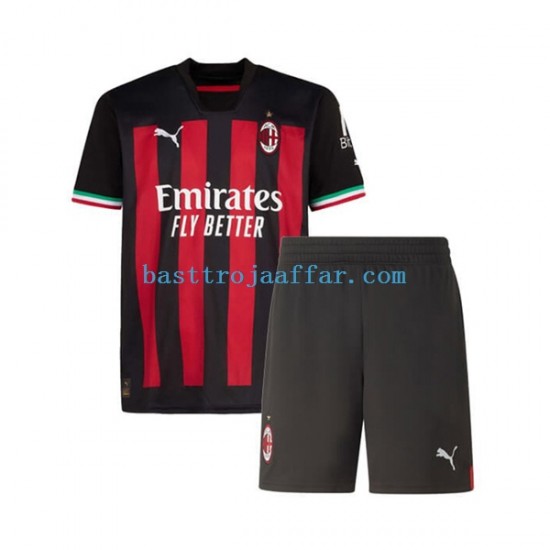 AC Milan Barn Hemma Fotbollströja 2022-2023 Kortärmad