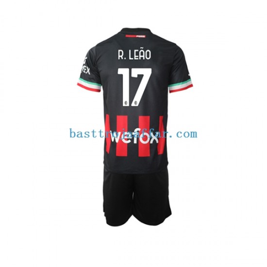 AC Milan Rafael Leao 17 Barn Hemma Fotbollströja 2022-2023 Kortärmad