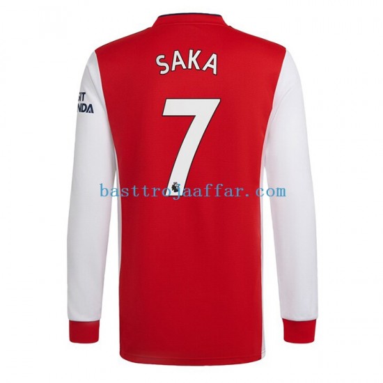 Arsenal Bukayo Saka 7 Män Hemma Fotbollströja 2022-2023 Långärmad