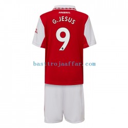 Arsenal Gabriel Jesus 9 Barn Hemma Fotbollströja 2022-2023 Kortärmad