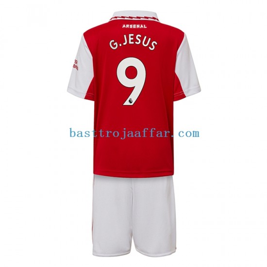 Arsenal Gabriel Jesus 9 Barn Hemma Fotbollströja 2022-2023 Kortärmad