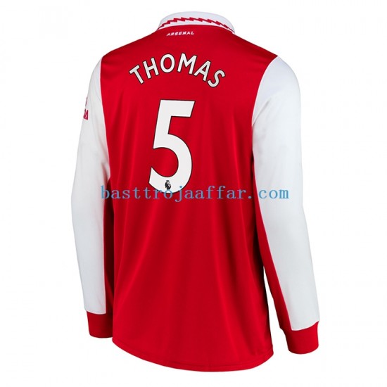 Arsenal Thomas Partey 5 Män Hemma Fotbollströja 2022-2023 Långärmad