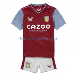 Aston Villa Barn Hemma Fotbollströja 2022-2023 Kortärmad Aston Villa Barn Hemma Fotbollströja 2022-2023 Kortärmad