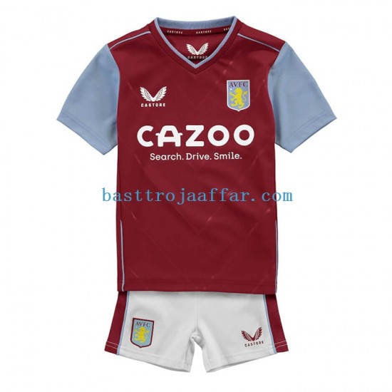 Aston Villa Barn Hemma Fotbollströja 2022-2023 Kortärmad