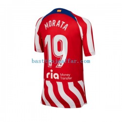 Atlético Madrid Alvaro Morata 19 Män Hemma Fotbollströja 2022-2023 Kortärmad Atlético Madrid Alvaro Morata 19 Män Hemma Fotbollströja 2022-2023 Kortärmad
