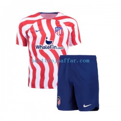 Atlético Madrid Barn Hemma Fotbollströja 2022-2023 Kortärmad Atlético Madrid Barn Hemma Fotbollströja 2022-2023 Kortärmad