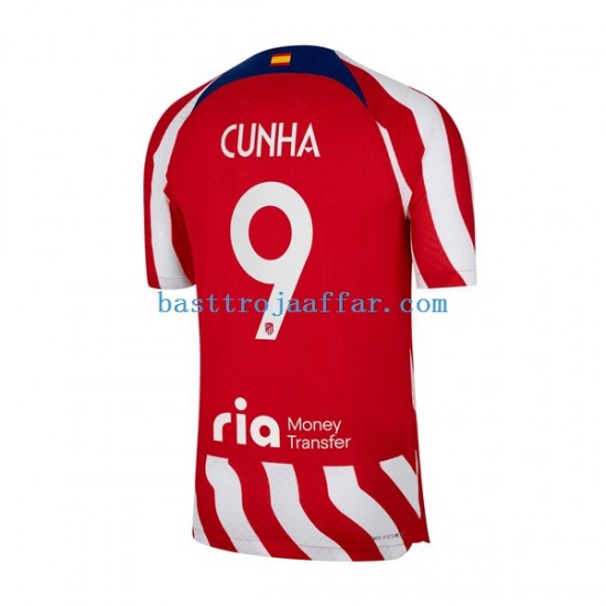 Atlético Madrid Matheus Cunha 9 Män Hemma Fotbollströja 2022-2023 Kortärmad