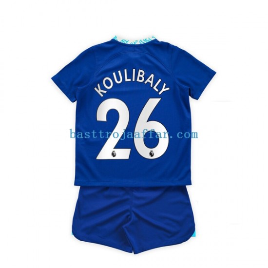 Chelsea Kalidou Koulibaly 26 Barn Hemma Fotbollströja 2022-2023 Kortärmad