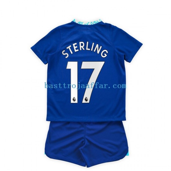 Chelsea Raheem Sterling 17 Barn Hemma Fotbollströja 2022-2023 Kortärmad