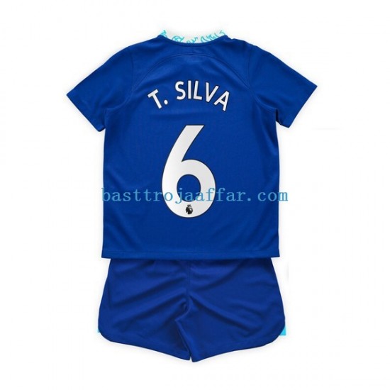 Chelsea T. Silva 6 Barn Hemma Fotbollströja 2022-2023 Kortärmad