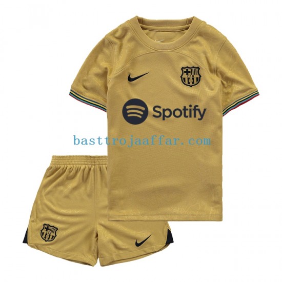 FC Barcelona Barn Borta Fotbollströja 2022-2023 Kortärmad
