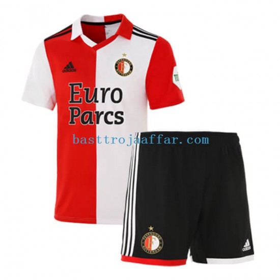 Feyenoord Rotterdam Barn Hemma Fotbollströja 2022-2023 Kortärmad